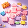 Série de Slogans em Inglês Molde de Pirulito Tartaruga 3D Abóbora Chapéu de Leitura Molde de Impressão Simulada DIY