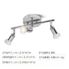 Foco LED de techo de tipo empotrado transfronterizo 3 gu10 foco de techo foco de techo tipo empotrado pared de fondo lámpara de pared frontal ajustable 18W disparo