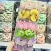 Nuevo Divertido Paleta de Hielo de Plátano y Manzana Pinza para el Cabello Infantil Creativa con Forma de Fruta Pinza Lateral para Flequillo de Niña Pasador