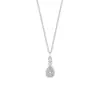 Colar de Prata de Lei S925 Gota d'Água para Mulheres, Elegante e Único, Temperamento Romântico, Moderno e Versátil, Acessório de Pescoço Requintado Estilo Floresta