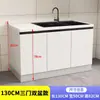 Gabinete de cocina con encimera de pizarra, gabinete doméstico de mármol, gabinete para estufa integrada, gabinete simple y económico para alquiler