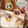 Marcador de Metal Panda Huahua, Artesanías Estilo Chino, Marcador Lindo Estudiante Cultural y Creativo Regalo, Clip para Libros Hueco Souvenir