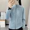 Ropa de Forro Polar para Primavera y Otoño para Mujer Cardigan Cálido y Transpirable para Exteriores Cuello Vertical Adelgazante Chaqueta de Forro Polar para Escalada de Hombre Especial Transfronterizo
