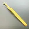 Pinzas para Pestañas con Patrón de Pez Color Espejo Pinza de Pluma Dorada Pinzas de Delfín Pinzas de Flor Pinzas para Pestañas