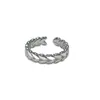 Anillo de Trigo para Mujer, Nicho, Simple y de Alta Gama, Anillo Apilable para Dedo Índice, Anillo Abierto en Forma de Corazón Moderno y Versátil
