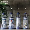 Puesto de Mercado Nocturno Suministro Portavelas de Faro de Hierro Lámpara de Velas Creativa Accesorios para el Hogar Estilo Mediterráneo Ma13