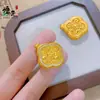 Nuevo Colgante de Moda Estilo Chino Doce Diosas Florales para Mujer con Incrustaciones de Oro Simulado y Diamantes en una Cadena Chopard