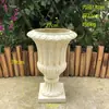 Criativo Europeu Retrô Coluna Romana Vaso de Flores Pequeno Decoração de Pátio Ornamento de Chão Fundo para Corredor de Casamento Fotografia