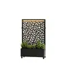 Pantalla de aleación de aluminio de alta resistencia, decoración de patio, mampara, talla calada, estructura robusta, pantalla para jardín de villa