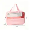 Bolsa de Maquiagem Portátil Transparente de Alta Eficiência de Custo e Grande Capacidade, Logotipo Personalizado de Lembrança, Produção em Lote Pequeno de Necessaire