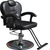 Cadeira de Cabeleireiro em Aço Inoxidável para Salão, Altura Ajustável, Assento para Permanente/Coloração, Cadeira Reclinável para Corte de Cabelo de Barbearia, Atacado
