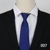 Vestido de Negocios Corbata con Cremallera de 8 cm para Hombre Novio Boda Raya Azul Corbata Perezosa Corbata Profesional Venta al por Mayor