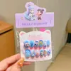Magic Child Na Zha Pegatinas para Uñas Infantiles Niñas Pequeñas Usan Pegatinas para Uñas Removibles Niñas Impermeables Pegatinas de Arte para Uñas