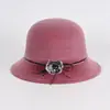 Chapéus de Inverno para Mulheres, Pele Sintética de Visom, Chapéus Bucket Femininos, Chapéus de Algodão Quentes de Inverno, Chapéus para Mães, Chapéus Elegantes e Versáteis