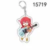 Merchandise de Anime Lonely Rock: Pingente de Mochila e Chaveiro Poggy-Chan e Kita Nijika com Expressão Cool