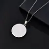 Insignia Colgante Gráfico de Línea de Acero Inoxidable Europeo y Americano para Hombres, Colgante Redondo de Motocicleta, Joyería de Acero de Titanio, Versátil