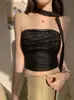 2026 Versão Coreana Estilo Simples e Puro Camisola com Alças Strass e Bojos para Mulheres, Afinando Linha A Estilo Hot Girl, Versátil e Valoriza a Figura