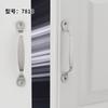 Fábrica direta moderna simples de aço inoxidável maçaneta de porta econômica leve abrir furo gaveta puxador de móveis hardware
