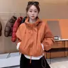 Nueva Colección Primavera/Otoño 2026: Chaqueta Corta, con Capucha, de Moda, de Corte Holgado, Casual para Mujeres Petitas