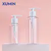 Xumin Em Estoque 300ml Ombro Redondo Fosco Frasco de Shampoo Frasco de Álcool em Gel 500ml Transparente Frasco Bomba para Gel de Banho