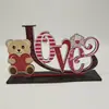 Fábrica Transfronteriza Día de San Valentín Amor Manualidades de Madera Adornos Decoración de Escena de Fiesta Productos de Madera Creativos