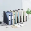 Estante Organizador de Carpetas A4 para Escritorio, Estante Metálico para Documentos, Portadocumentos, Múltiples Ranuras, Uso en Oficina, Escritorio, Papelería