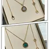 Colar de Cerâmica Branca de Alta Qualidade para Mulheres, Corrente Clavicular de Luxo Leve com Pingente de Cintura Pequena Banhado a Ouro Rosa 18K, Versátil e Sofisticado