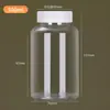 Botellas Transparentes de Boca Ancha de 30ml y 50ml en Stock para Venta al por Mayor, Botellas de Plástico PET, Botellas Pequeñas de Plástico para Medicina de Grado Alimenticio, Botellas de Plástico con Dispensador