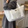 Bolso de Hombro Estilo Nuevo, Bolso de Mano para Viajes Cortos, Gran Capacidad, Ligero, Transpirable para Mujer, Bolso para Viajes de Negocios con Separación Seco/Húmedo
