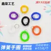 Pulseira de Sauna Plástico Eva Pulseira de Mola Etiqueta de Número Digital Chaveiro Armazenamento para Natação Pulseira Retrátil