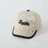 Gorra de Béisbol para Bebé Niño Estilo Japonés de Verano al por Mayor Transpirable Amigable con la Piel Gorra de Béisbol Infantil Letra Boston Gorra de Malla para Niñas