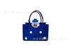 Bolso de fieltro con dibujos animados de celebridades de Internet, bolso de mano con diseño de oso de fresa, bolso de mano, bolso de compras ligero, bolso de almacenamiento