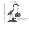 Nuevo Chinoiserie Aleación de Cobre Calabaza Abanico Dragón y Fénix Horno Placa Pipa Quemador de Incienso Tabletas de Aromaterapia Xiaoxiangyun Incienso de Sándalo