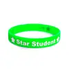 Pulseira de Aluno Estrela Recompensa Alunos Excepcionais Festa Temática Estrela Pulseira de Silicone de Aluno Estrela