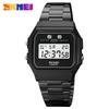 Reloj electrónico Skmei de moda transfronteriza, reloj LED pequeño dorado para hombre, reloj para niños.