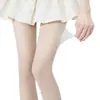 Medias de seda finas antienganche para primavera y verano, protectoras del sol, ultrafinas, color piel, mambo menta, verde, medias ultrafinas 0D para mujer