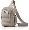 Mochila de Plumas Transfronteriza para Mujer Bolso Cruzado Portátil Multifuncional Viaje de Negocios Trayecto Diario Bolso de Hombro Ligero Bolso Lion Ling