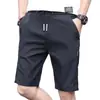Fabricante Directo Pantalones Casuales de Cintura Suelta de Moda Versátiles de Corte Holgado Shorts Casuales de Verano Regular Secado Rápido Negro