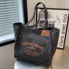 Bolsa de Lona para Mujer, Gran Capacidad, Nuevo Modelo 2026, Textura de Alta Calidad, Versátil Bolsa de Hombro de Compras de Verano, Bolso Tote para Viajar
