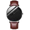 Reloj de pulsera de malla de aleación personalizado para hombre Khorasan, reloj de cuarzo con correa simple y un solo ojo falso, reloj para estudiantes para hombre