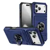 Funda para teléfono Apple 17 Pro Max aplicable transfronteriza con soporte de ranura para tarjeta oculta, funda protectora anticaídas para iPhone 17