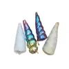 Cuerno de Unicornio Transfronterizo Fondo Plano Redondo Diadema de Cabeza de Unicornio Accesorios para el Cabello Arcoíris Dorado Plateado Purpurina Fina Accesorios para Ropa