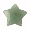 Ornamento de Pedra Jade Estrela de 3cm, Pedra de Bolso Estrela de Cinco Pontas, Pedra de Energia em Forma de Estrela, Cristal Citrino