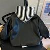 Chaqueta de Cuero para Niñas Primavera y Otoño 2026 Nueva Elegante Ropa de Otoño para Niños Chaqueta Moderna para Niños y Niñas