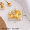 Acessórios para Joias DIY Ouro de Areia Fique Rico Imediatamente Mala Pequena Ano do Cavalo Ano Animal Não Desbota Acessórios para Colar Pulseira DIY