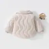 Chaqueta de algodón acolchada para bebé, engrosada con acolchado extra, abrigo cálido para niños, 120 g, abrigo de otoño/invierno para bebés y niños pequeños para niños
