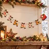 Nuevo Adorno de Columpio de Madera Navideño Centro de Mesa Navideño Adorno de Escritorio Adorno Festivo Papá Noel