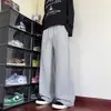 Pantalones deportivos holgados casuales de moda con diseño de retazos estilo americano para adolescentes, pantalones de moda personalizados de talla grande