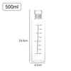 Botella de Vidrio de Borosilicato Alto con Escala Botella Sellada para Remojar Vino Botella de Vino de Frutas Botella para Cold Brew Almacenamiento de Gran Capacidad Botella de Vino