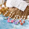 Collar Bohemio de Conchas y Plumerias de Venta Caliente Transfronteriza Europea y Americana para Mujer, Diseño Creativo, Accesorio Versátil de Playa